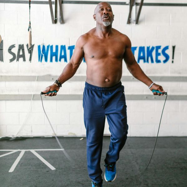 Middle age fitness coach